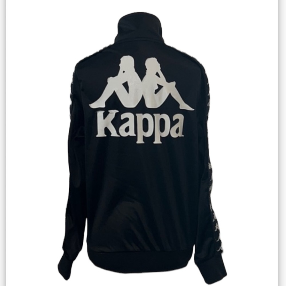 Authentic Kappa mens black track jacket sz S